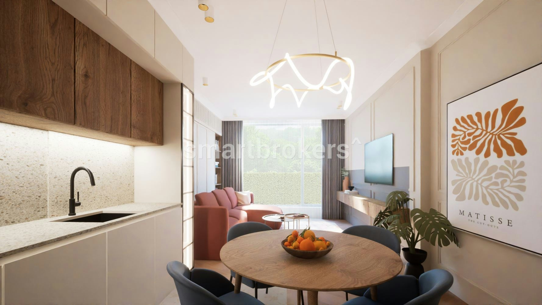 Beautiful two-bedroom apartment with its own yard in the "QHome" building with ACT 16